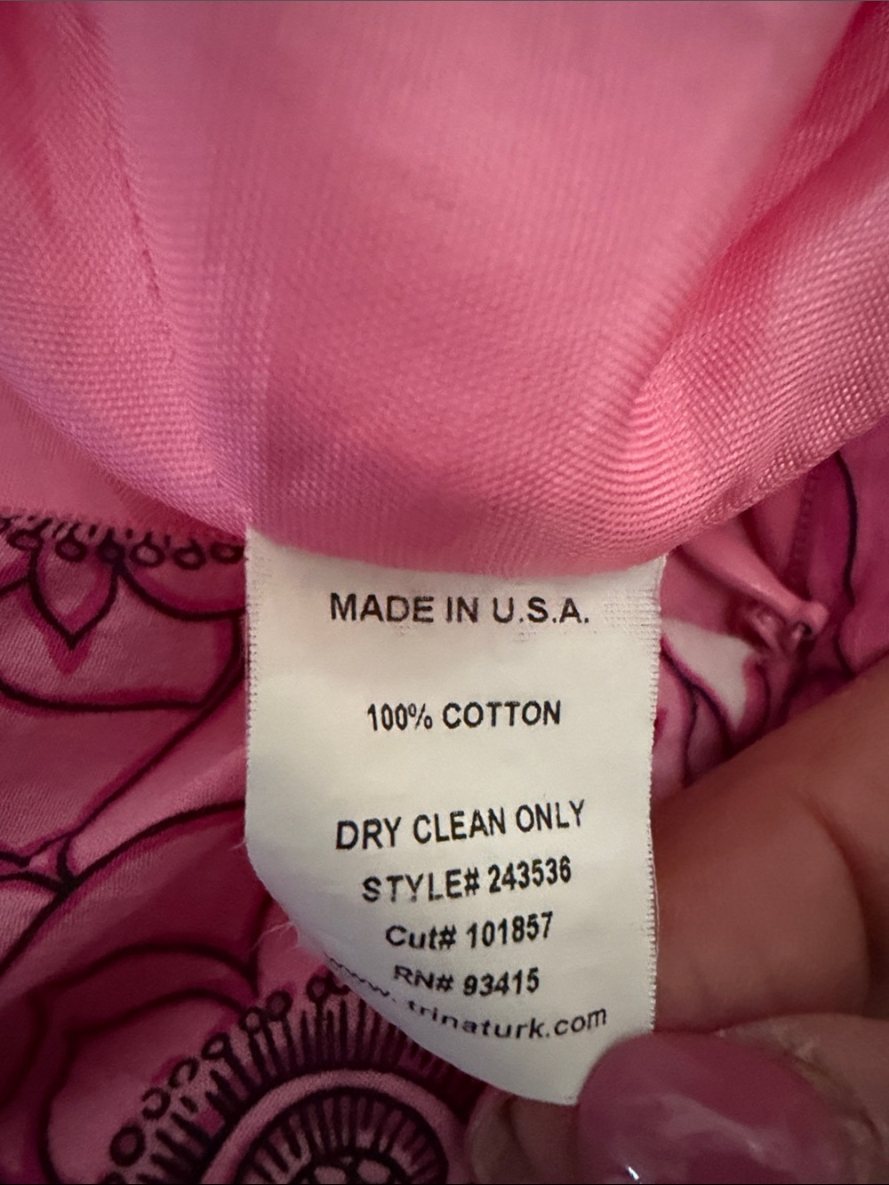 Pink Floral Print Tina Turk Halter Style Dress Size 8 - Picture 12 of 16